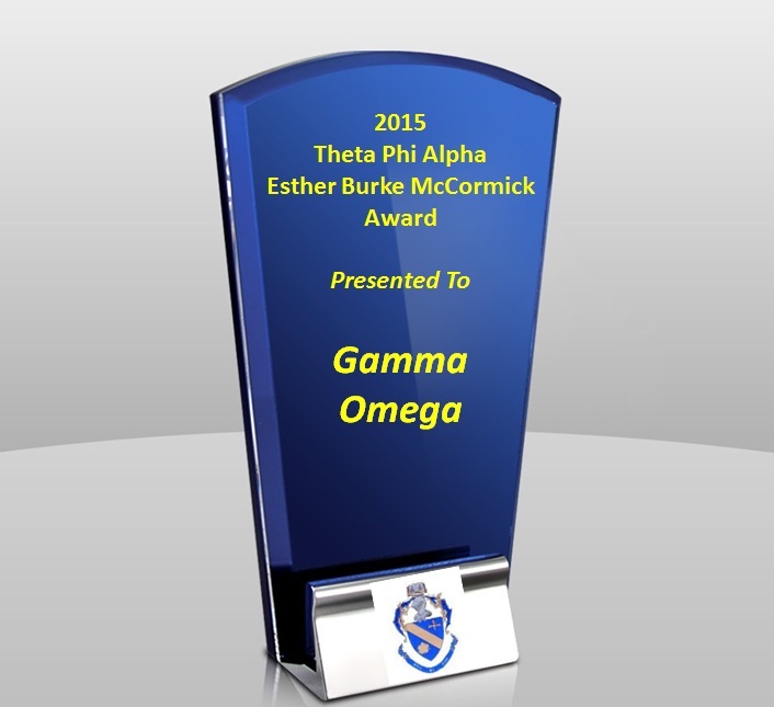 Esther Burke Mccormick New Member Retention Award - Gamma Omega