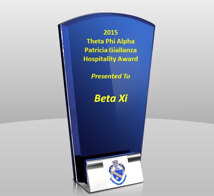 Patricia Giallanza Hospitality Award - Beta Xi