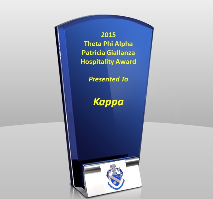 Patricia Giallanza Hospitality Award - Kappa