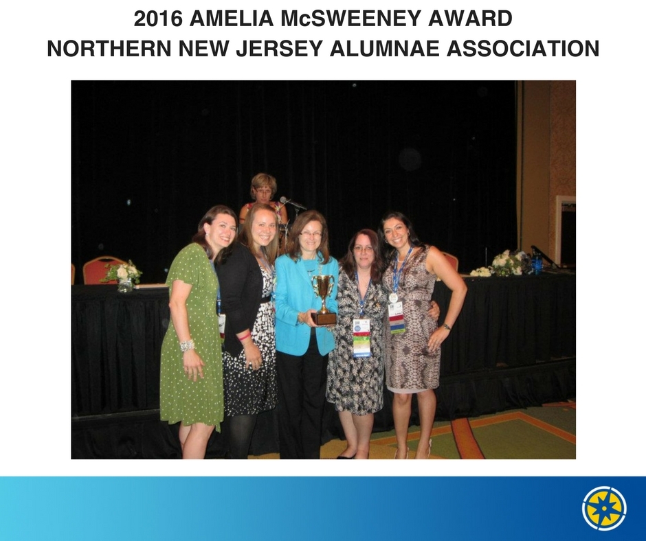 Amelia McSweeney Award - Northern New Jersey Alumnae Association